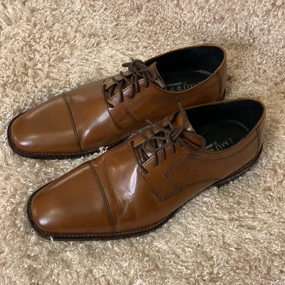 Men\'s Size 9M J. Murphy by Johnston & Murphy Novick Brown Cap Toe Dress Shoes Johnston & Murphy | Shoes | J Murphy Novick Cap Toe Derby  main image 3